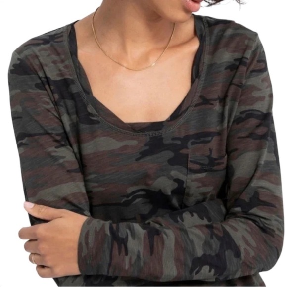 NWT Social Standard by Sanctuary Camo Long Sleeve Tee – Size Medium - Picture 1 of 10